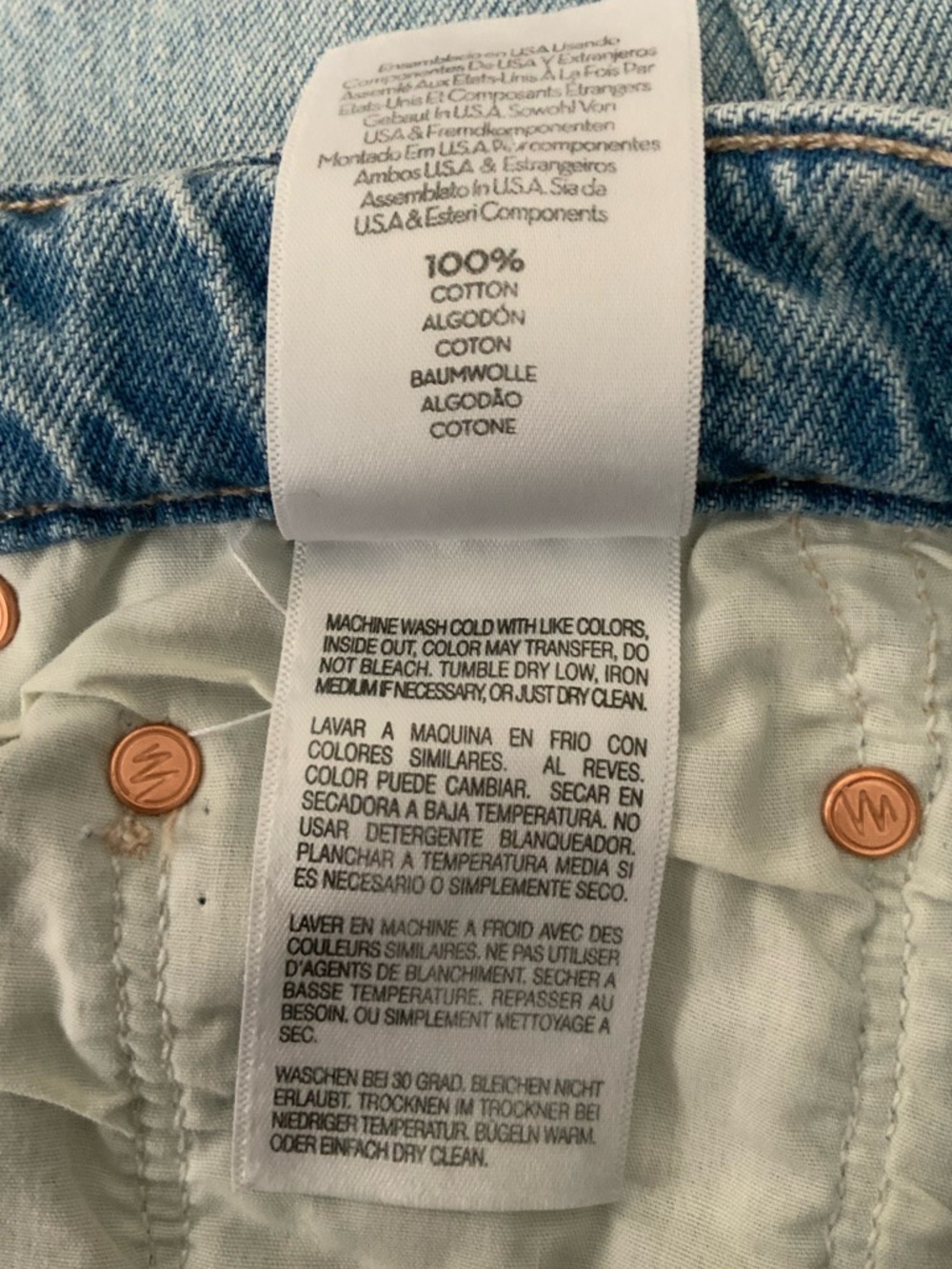 MOTHER SUPERIOR Jeans Half-Pipe Ankle This Is How I Roll Blue Size 29 - Picture 10 of 14